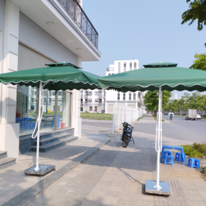 Ô dù lệch tâm vuông 2.5m màu xanh