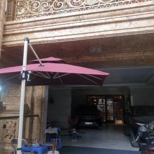 Ô Dù Hoà Phát Lệch Tâm Vuông 3m màu đỏ