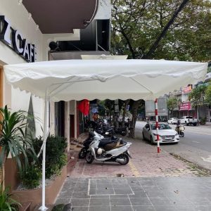 Ô Dù Lệch Tâm Vuông 2.5m Hòa Phát Màu Trắng