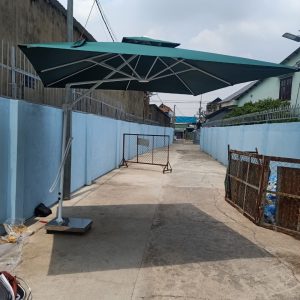 Ô Dù Lệch Tâm Vuông màu Xanh 3m