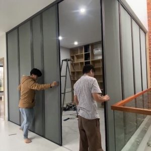 Vách Ngăn Tổ Ong Phòng Khách Chữ L